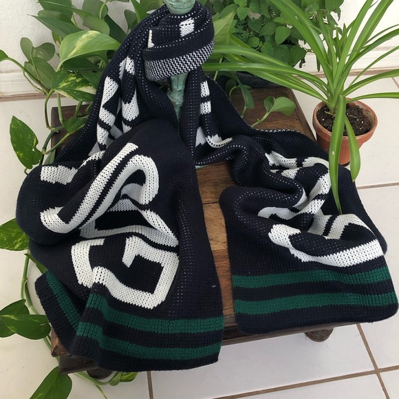 Nordstrom Good Vibes Varsity Scarf NWOT - Picture 2 of 4